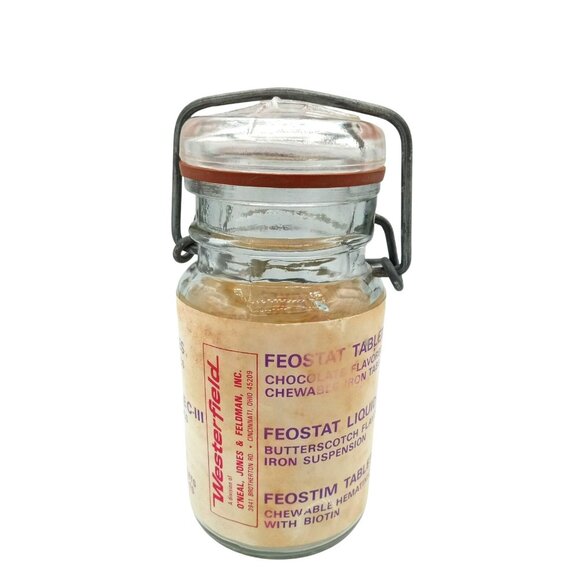 Glass Jar Mother ONeals Wild Huckleberry Preserves Wire Clamp Lid Vintage 11 Oz - Picture 9 of 14